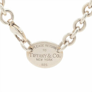 Tiffany Co to Oval Necklace Sterling Silver